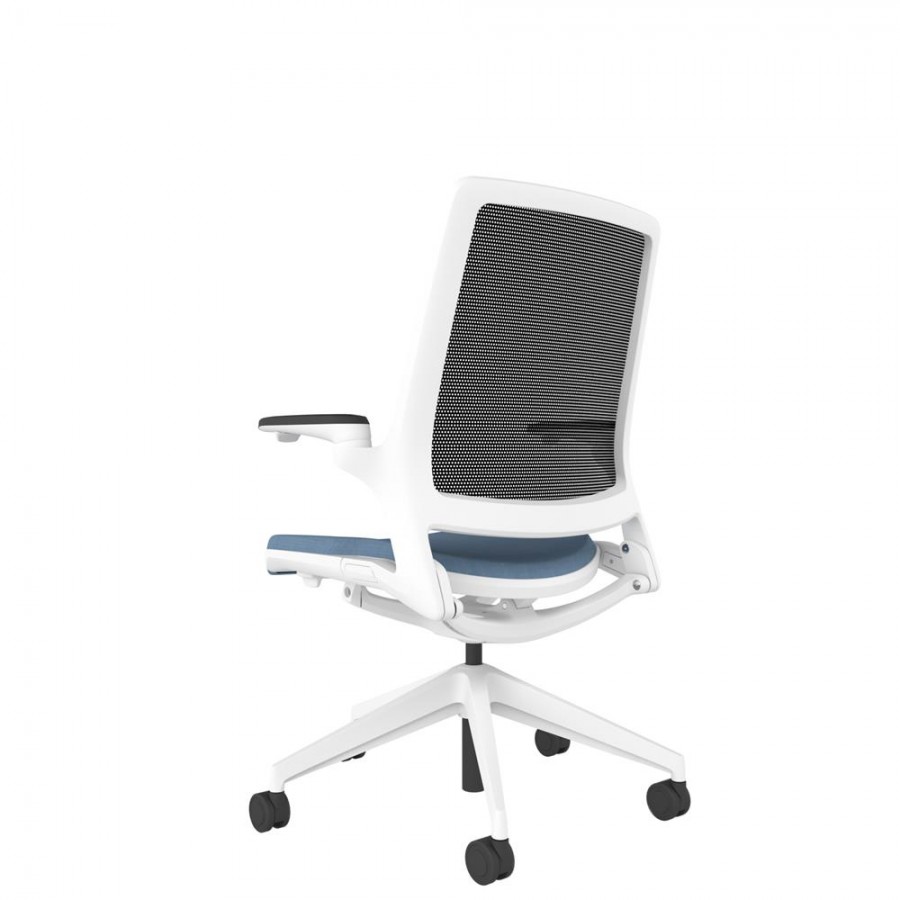 Designer Mesh Back Chair - White